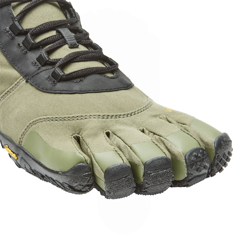 Vibram FiveFingers Herre Barfodet Sko Olivengrøn - V-Trek Insulated - 4860UOVQI